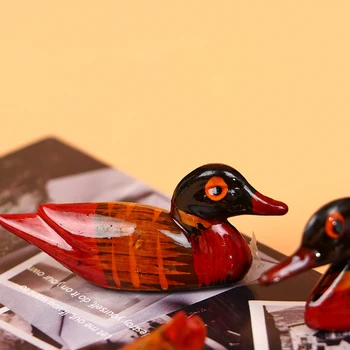 Rasina Pictata Rață Bețigașele Restul Mandarin Rață Animal de Casa in Miniatura Case Decor Mini Ambarcațiunile de Micro DIY de Amenajare a teritoriului Decor
