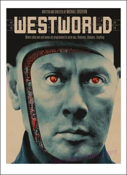 Hbo Westworld Postere vintage.Westworld retro Poster Retro Hârtie Kraft Bar Cafenea Decor Acasă Pictura Perete Autocolant/8007