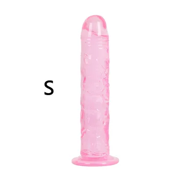 Realistic Dildo-uri Masturbator Mini Penis Vagin Anal pentru Cupluri de Cristal Jeleu de Sex Feminin Jucării G-Spot Erotic Jucarie pentru Adulti 18