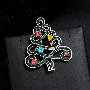 Crăciun Brosa Serie De Zăpadă Pin Badge Moș Crăciun Cârje Clopote De Coroane De Flori De Pom De Crăciun Cadou De Pânză De Decorare