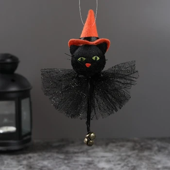 Halloween Voal Papusi Decoratiuni Agățat Fantoma Dovleac Pisica Neagra De Vrajitoare Pandantiv Jucarii Copii Cadouri Fericit Petrecere De Halloween Acasă Decoruri