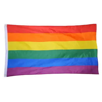 Steag curcubeu Colorat Curcubeu de Pace Steaguri Steagul LGBT Pride LGBT Pavilion Lesbiene Parada Gay Steaguri Decor Acasă 3 dimensiuni