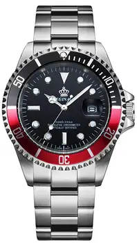 Reginald Ceas de Lux Bărbați Bezel Rotativ GMT Safir Data Oțel Inoxidabil Sport Femei negru dial Cuarț Ceas Reloj Hombre