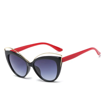 Moda Ochi de Pisică ochelari de Soare pentru Femei Brand Designer Metal Ochelari Oglindă de Epocă Clasic Oculos De Sol Feminino UV400