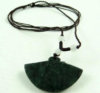 Piatra naturala Chineză alb negru verde piatră sculptate manual amuleta pandantiv pentru diy Bijuterii Accesorii colier A69