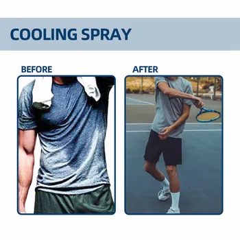 Răcire instantanee Spray 50ml Cu Extract de Menta Rece Ceață Corp Previne De la accident vascular Cerebral de Căldură Îmbrăcăminte Mist Spray de Răcire Pentru Vara