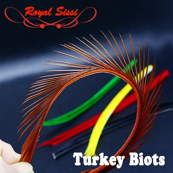 Royal Sissi 5 opțional culori Turcia Biots pentru spinner corpul muste fly tying pene materiale /5 benzi/pachet turcia biot pene