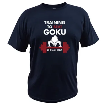 De formare pentru a Bate Goku Tricou Z Anime Tricou Bumbac de Înaltă Calitate, Super Tocilar Fitness T-shirt Picătură Navă