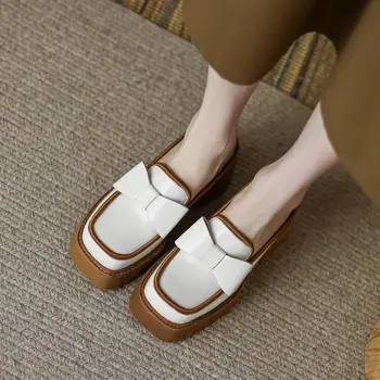 Pantofi Doamnelor Papuci de Acoperire Toe Platforma de Lux Tobogane de Catâri Pentru Femei 2023 Med Pantofle Designer New Plat PU Brevet