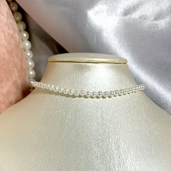 Elegant 4mm coajă colier de perle de 40-60cm Dimensiune Argint 925 Coada Lanț pentru Femei Bijuterii Clasice de lumină strălucitoare