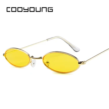 COOYOUNG 2022 Moda Cool Mici Ovale de Metal VECTOR Stil de ochelari de Soare Femei Barbati Street Snap Design de Brand Ochelari de Soare Oculos De Sol