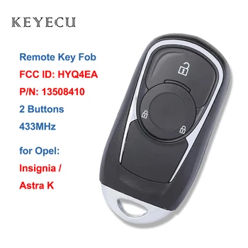 Keyecu Telecomanda Cheie Auto cu Telecomanda 2 Butoane 433Mhz pentru Opel Insignia Astra K 2016 2017 2018 2019 2020 FCC ID: HYQ4EA P/N: 13508410