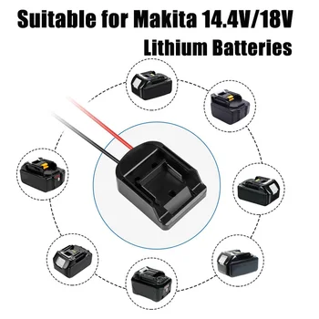 Adaptor baterie pentru Makita 14.4-18V Li-ion DIY Putere Roți Adaptor pentru Makita Andocare Baterie cu Comutator pentru Lumina de Lucru