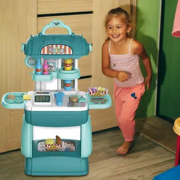 48.5 cm Copii Pretinde Joc de Simulare de inghetata Cosul de Cumparaturi Supermarket Cumpărături Jucărie de marcat Set Educația Copiilor Jucărie