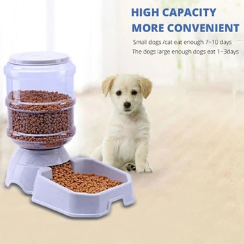 1 buc practice 3.8 L Automată Pet Feeder Capacitate Mare de Apă de Alimentare Titularul Câine Castron de Băut Aprovizionare pentru animale de Companie Accesorii