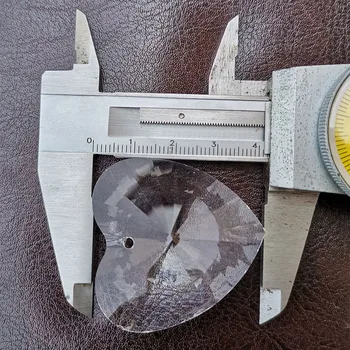 2 buc 40mm Inima Crystal Prism Candelabru Parte de Cristal Suncatcher Suspendate din Sticlă Fațete Pandantiv Decor Acasă Ornament DIY Figurina