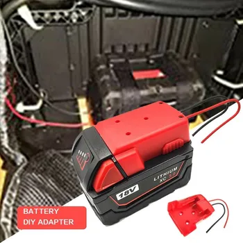 Baterie Adaptor Convertor Pentru Milwaukee Baterie Li-Ion Conector de Alimentare Adaptor de 12 Awg Fire Conectori de Conversie DIY Instrument de Putere