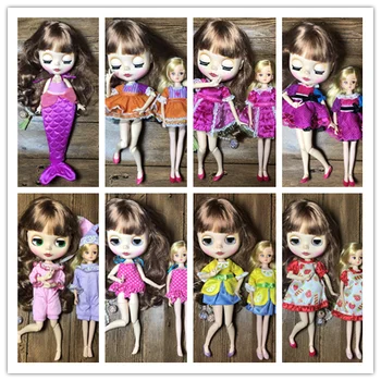 1/6 haine Pentru Păpuși Pentru doll Licca Momoko Papusa Blyth haine papusa rochie Salopeta costum Pentru Fete Papusi