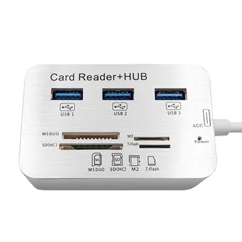 Cablu USB Hub 7 in 1 Rapid Cititor de Carduri USB2.0/3.0 Extender Adaptor Pentru PC, Laptop Mouse Tastatură Imprimantă U Disc SD TF Card de Memorie