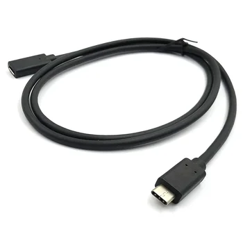 USB 3.1 Tip C de sex Masculin La Feminin Cablu de Extensie 0,2 M/0,6 M/1M Cablu de Date Extender