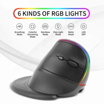RYRA Ergonomic Designl Mouse Wireless 2.4 GHz Lumina LED-uri de Gaming, Mouse-ul Optic USB Mouse de Calculator Gamer Soareci Pentru Laptop Desktop