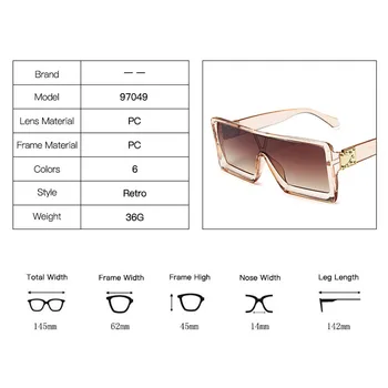 HKNA Epocă Siamezi Supradimensionat ochelari de Soare Femei 2022 Brand de Lux ochelari de Soare Patrati Femei de Lux Nuante Femei Gafas De Sol Mujer