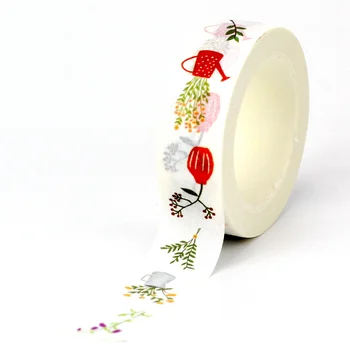 Vrac 10buc/Lot Decorative Drăguț Vaza de Plante Japoneze Hârtie Washi Casete de Jurnalizare Adezivă de Mascare Bandă de Papetărie