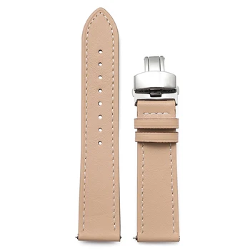 Fluture incuietoare curea din piele 20mm 22mm potrivit pentru Samsung galaxy watch3 inteligent Watchband Pentru moto Huawei smartwatchUTHAI Z56