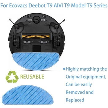 20BUC Lavabil Mop Pânză Pentru Ecovacs Deebot Ozmo T9 AIVI T9 PRO T9 MAX T9 PUTERE Aspirator de Înlocuire Lavabil Pânză Mop