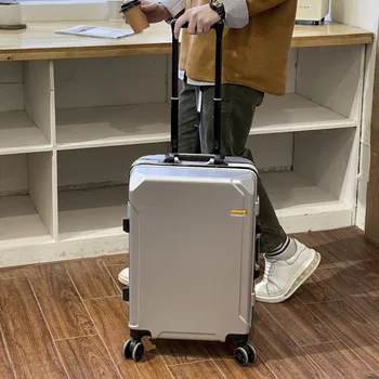 Vnelstyle Moda Depozitare bărbați cadru de aluminiu carucior valiza de 20 inch parola de îmbarcare depozitare 24/26/28 femei valiza de călătorie