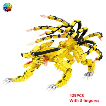 429PCS Ninja Creaturi Mitice Lupte Monstru Spider Nouă Cozi de Vulpe Blocuri Cifre Sarpe Model Cărămizi Jucării Copil