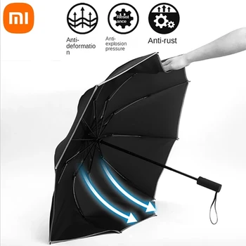 2023 Xiaomi Mijia Automat de Pliere Umbrela Sunny Ploioasă de Aluminiu Windproof Impermeabilă UV Bărbat și o Femeie de Vara Iarna UPF50+