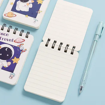 Desene Animate Spirală Notebook, Notepad Planificator Portabil A7 Spiralat Carte Album Jurnalul Lactate Memo Pad Papetărie Liant Notă