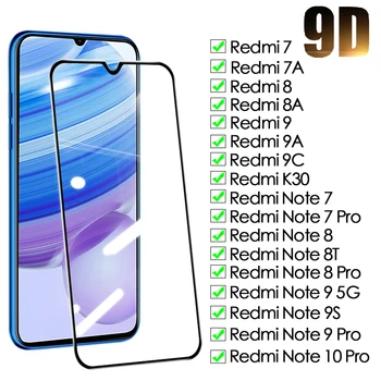 9D Plin Sticlă de Protecție Pentru Xiaomi Redmi Nota 7 8 8T 9 9 10 Pro Temperat Ecran Protector Redmi 8 8A 9 9A 9C Sticlă de Siguranță Film