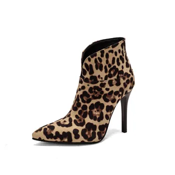 Doamna Cizme de Cauciuc Femei Pantofi Ploaie de Lux de Designer Rotund Deget de la picior Toc Sexy Moda Ascuțite Leopard Scăzut Glezna Mare