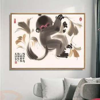 Pictura Tradițională Chineză Capodoperă Printuri De Animale Poster Om Cal Portret De Han Meilin Dinastiei Decor Acasă