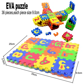 Aarabic Alfabetul 36buc/lot de Învățământ Litere Puzzle Covor EVA Copil Saltea Copii Puzzle de Învățare Mat Didactice Jucării Toddler