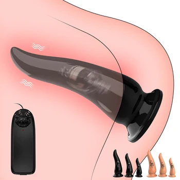Prostata Masaj Analsex Vibratoare Jucarii Sexuale pentru Femei Barbati Silicon Vibrator anal Anus Dilatator G-spot Stimulator Vaginal