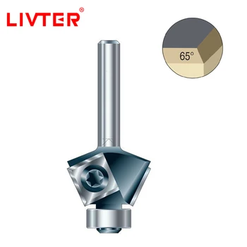 LIVTER CNC Reversibile ROTA-SFAT GHIDAT CONICE TRIMMER 24 MM DIAMETRU C12mm 65degree