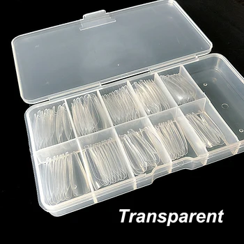 100buc/cutie Unghii False Artificiale Apăsați pe Lung Balerina Clar/Natural/alb gratuit DIY False Sicriu Sfaturi de Arta Unghiilor