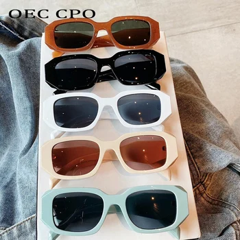 OEC CPO Pătrat ochelari de Soare Moda Femei Barbati Brand Vintage Ochelari de Soare Doamnelor Steampunk Ochelari Retro Punk Umbra Ochelari de soare UV400