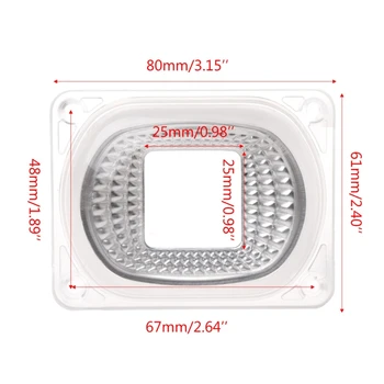 Lentilă LED Reflector Pentru ȘTIULETE de LED Lămpi cu lentile PC+Reflector+Inel de Silicon Acoperă umbra