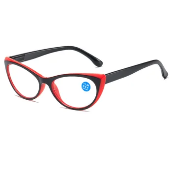 Femei de moda ochi de pisică ochelari anti-lumina albastra retro trend Hipermetropie ochelari+ 1.0 + 1.5 + 2.0 + 2.5 + 3.0 + 3.5 + 4.0
