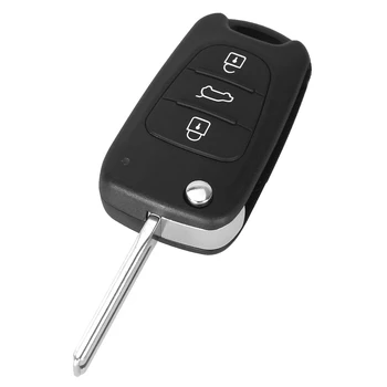 KEYYOU Nou 3 Butoane Flip Key Remote Shell Pentru I30 Hyundai IX35, Kia K2 K5 Pliere Cheie de la Distanță Caz