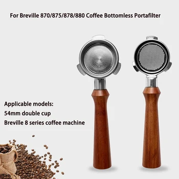 54mm Cafea fără Fund Filtru pentru Breville 870/875/878/880 Filtru de Înlocuire Mașină de Espresso Accesoriu de Cafea Instrument