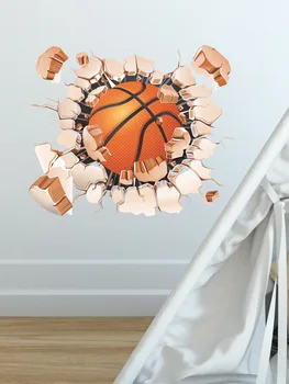 Perete 3D sport baschet copii dormitor perete acasă de fundal decorare perete autocolante autoadezive cameră decor autocolant de perete