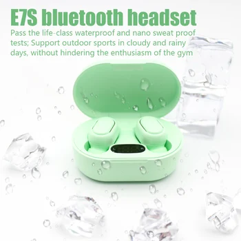 E7S pro Căști fără Fir 5.0 Bluetooth Căști HIFI Fara Sunet Căști Sport Mini TWS Pavilioane Pentru xiaomi telefoane lenovo