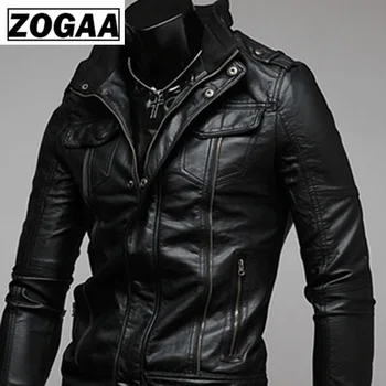 ZOGAA 2021 Vânzare Fierbinte Domnilor Cavalier PU Geaca de Piele Vintage Retro Moto Faux Punk Jachete de Piele Motocicleta Îmbrăcăminte Paltoane