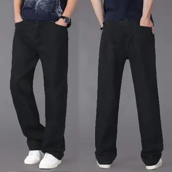 Blugi barbati de Moda Liber Drept Nou Casual Pantaloni Largi Picior Cowboy Mans Streetwear coreean Hip Hop Pantaloni Primavara-Vara blugi