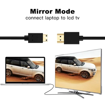 De înaltă Viteză, Mini HDMI compatibil cu Cablu de 1m 1,5 m 2m 3m 5m tata-tata 4K 3D 1080P pentru Tableta camera Video